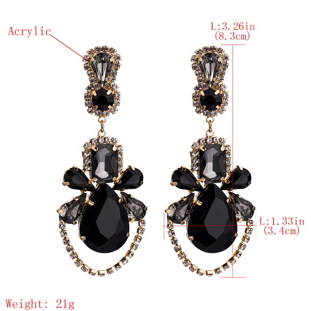 Alloy earrings 2022-6-13-009